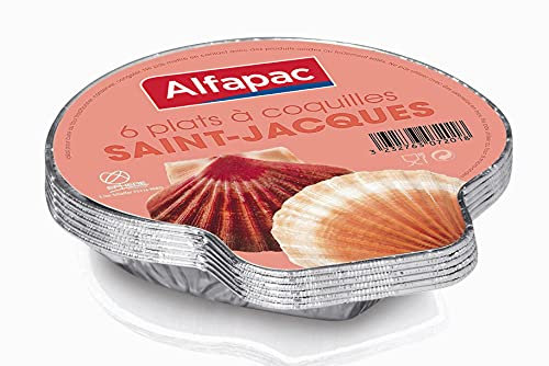 alfapac - 6 Coquilles St Jacques en Aluminium