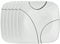 Corelle 1107744 Assiette à déjeuner carrée en verre, blanc, 22 cm