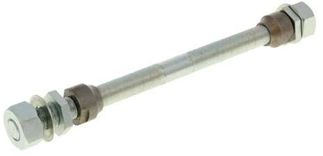 Achse Vorderrad 11mm kompatibel mit Puch Maxi Mofa, Länge 153mm, Muttern | Ersatzachse als Ersatzteil für das Vorderrad, 11mm Durchmesser, 153mm Länge, inkl. Muttern und Konusmuttern, Fahrzeugtyp MOFA