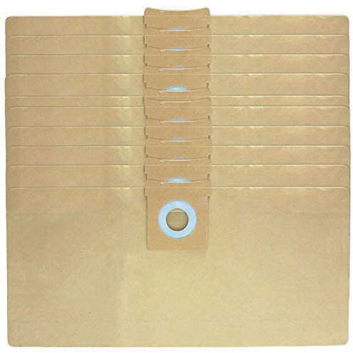 SPARES2GO Strong Dust Bags for JCB BIN MAKRO DD202 Vacuum Cleaners (Pack of 10)