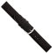 Uhrenarmband Damen 14mm, Ersatzband Venice, Kalbsleder Rauleder Schwarz matt, 244714s