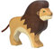 cama24com Holztiger Löwe Holzfigur ökologisches Holzspielzeug mit Palandi® Sticker
