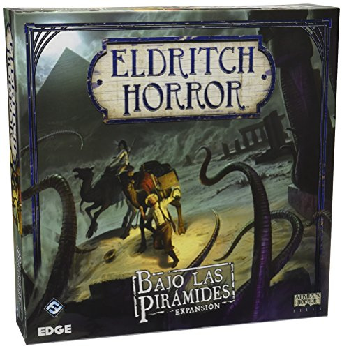 Fantasy Flight Games | Eldritch Horror: Unter den Pyramiden | Erweiterung | kooperatives Brettspiel für Mystery und Strategie | ab 14 Jahren | 1 bis 8 Spieler | 2-4 Stunden pro Spiel | Spanisch
