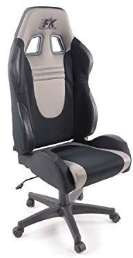 Bürostuhl Racecar schwarz/grau