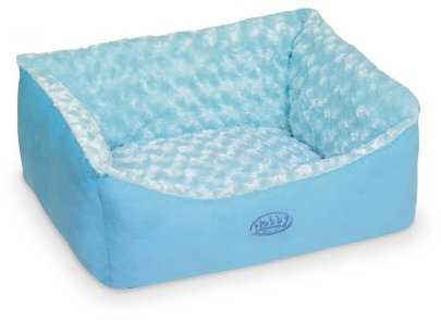 Nobby 71478 Komfortbett für Hunde Eckig Arusha 60 x 48 x 19 cm blau