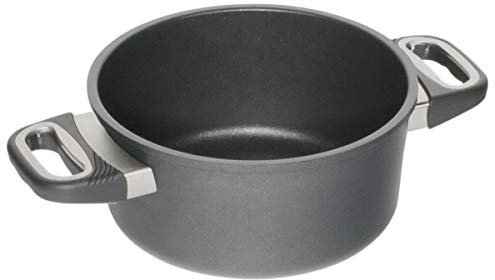 AMT Gastroguss Bratentopf 20 cm Ø, 10 cm hoch, nicht induktionsgeeignet, Lotan® Antihaft-Veredelung, Gusspfanne (Aluguss), AMZN-1020