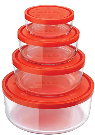 Rocco Bormioli Bormioli Rocco 226018S02021990 Frostbox Set 4 Stück, Glas, durchsichtig, 4 pz