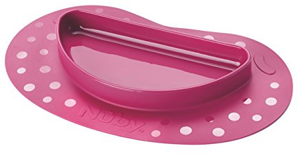 Nuby Sure Grip Miracle Mat and Plate (Pink)