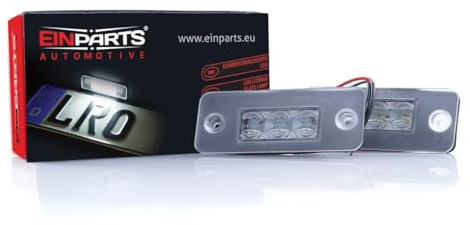EinParts Kennzeichenbeleuchtung EP108OE Canbus 6000K Kalt Weiß für A8 D3 2002-2009 2 Stücke