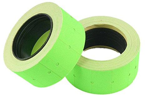 20 Rollen Preisetiketten Etiketten für z.B. MX-5500 Maße 12x21 mm Grün