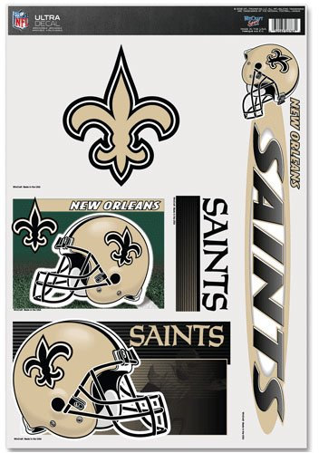 WinCraft NFL New Orleans Saints 03783051 Mehrzweck-Aufkleber, 27,9 x 43,2 cm