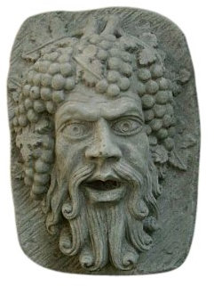 Weingeist Wasserspeier, Figur aus Steinguss, Frostfest