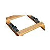 Outifrance 8833520 Echelle de toit pliante en Bois 2 x 2,00 m/16 échelons entraxe 25 cm