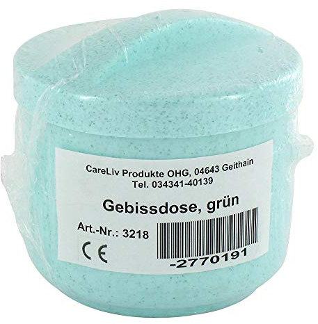 GEBISSDOSE mit Einsatz u.Deckel grün 1 St