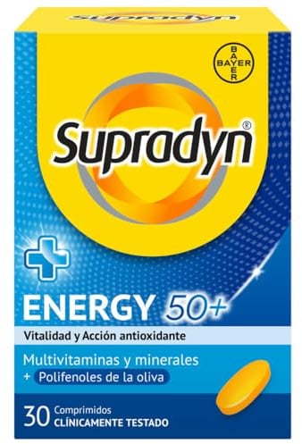 Supradyn Energy 50+ 30 comprimidos, con antioxidantes para +50 años