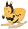 Homcom - Columpio Infantil Abeja 60X33X45 Amarillo y Negro