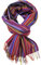 Sciarpa uomo a righe invernali e spina di pesce alla moda diversi colori 100% lana (merino) (52 x 200 cm, viola)