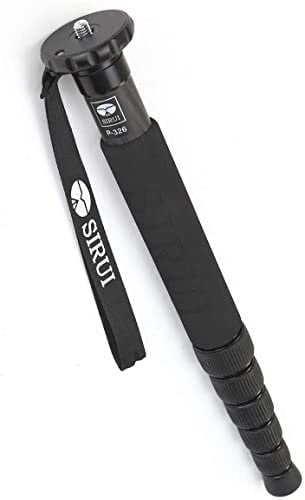 SIRUI P-326 Monopiede per Fotocamera, 156cm Monopod Fotografico Professionale a 6-Sezioni, Portatile Monopied in Carbonio per Fotocamera Reflex, Monopiede da Viaggio Leggero, Carico Massimo 10KG