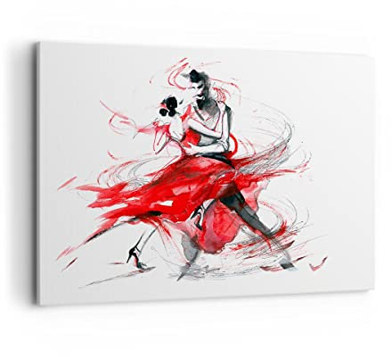 Wandbilder Dekoration Wohnzimmer Tanz Aktion Aktivität Bilder auf Leinwand 120x80cm Leinwandbild Schlafzimmer Küche Deko Wand Kunstdruck Art Groß XXL Wanddeko Bild Wall Decor Canvas AA120x80-3052