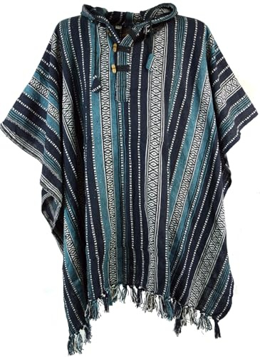 GURU SHOP Poncho Hippie Chic, Ethno Poncho, Andenponcho, Herren/Damen
