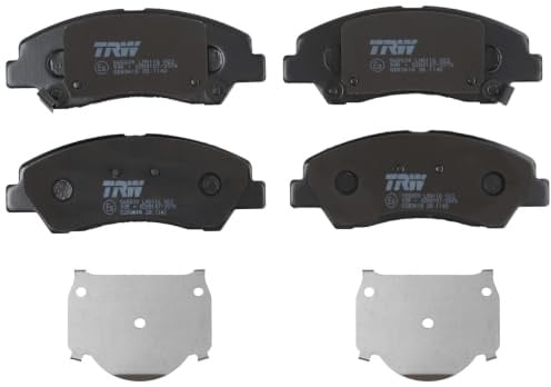 TRW GDB3618 Brake Pad Set of 4 Compatible for Hyundai Grand I10 II (BA, IA) 2013-2021 Front Axle and Other Vehicles