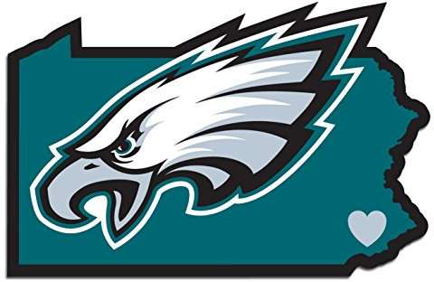 NFL Siskiyou Sports-Fan-Shop Philadelphia Eagles, Heimstaats-Aufkleber, Einheitsgröße, Teamfarbe