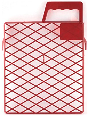 Schuller Eh'Klar Kunststoff Abstreifgitter Drop PVC 22x26cm 40421,Rot
