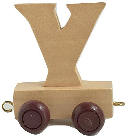Childrens Personalised Wooden Alphabet Letter Train A-Z Name Set All Letters Available (Letter Y)