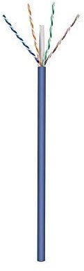 Wentronic CAT 6A U/UTP 50m - Cable de red (50m, Cat6a, U/UTP (UTP)) Azul