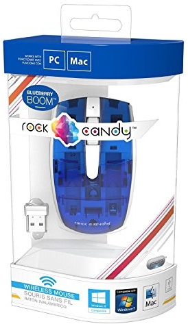 PDP Rock Candy Wireless Mouse - Blueberry Boom