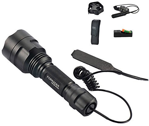 Kit de linterna con soporte para mira Cree XM-L de Forrader, para rifle de caza, de aire