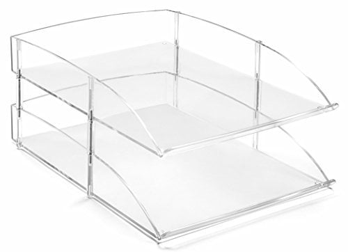 Osco 3038 Doppelte Briefablage aus klarem Acryl