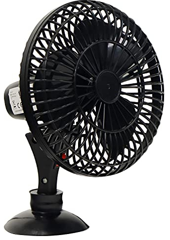 Streetwize SWCF1 Plastic Oscillating Fan 12 V 5-inch