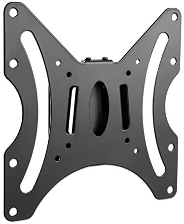 Manhattan 423731 Support Mural Universel Extra Plat pour écran Plat 23 à 42 jusqu'à 30 kg Noir