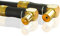 Premium X Gold-Line 3m Cable de Antena - Cable Coaxial de Cobre de Alto Rendimiento con Conector IEC Flexible de 90°, 135dB, Compatibilidad con TV 4K UHD