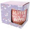 Jones Home & Gift Bone China Glitter Mug - Novelty, Unicorn Theme, Pink, Glossy Finish, 9.2cm Round, 350g, Dishwasher Safe