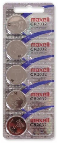 Maxell 19040805 Pila Boton Litio CR-2032 (Blister 5 Pilas)