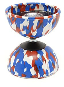 Mister Babache Diabolo Seul Arlequin Medium BLC, JDAM_GBlanc, Blanc/Rouge/Bleu