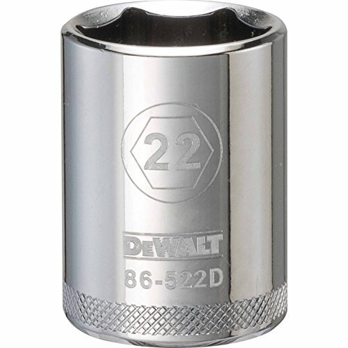 DEWALT 1/2 6 PT Standard Socket 22MM