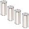 SOTECH 4er Set Möbelfüße RADO (Höhe 170 mm, Ø 50 mm, Aluminium/Chrom poliert) höhenverstellbare Sofabeine