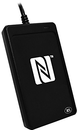 NFC Reader/NFC Writer ACR1252U USB NFC III, Kartenlesegerät, NFC Forum-Zertifiziert, kompatibel mit ISO 14443 Typ A/B, RFID-Card, NFC, Felica, schwarz