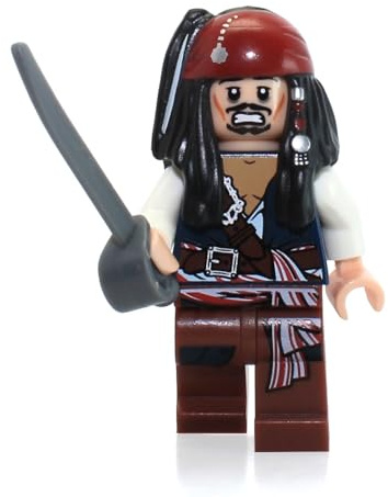 Jack Sparrow Lego Pirates of the Caribbean Minifigure by LEGO