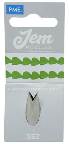 JEM NZ352 Douille Feuille/Poinsettia, Acier Inoxydable, Argent, 2 x 2 x 3.5 cmNZ352
