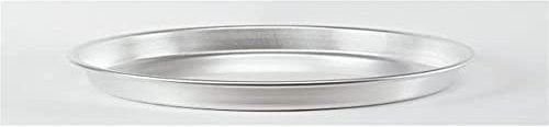 Pentole Agnelli Pasticceria Teglia Tonda Pesante per Pizza, Alluminio, Bianco, 50 cm