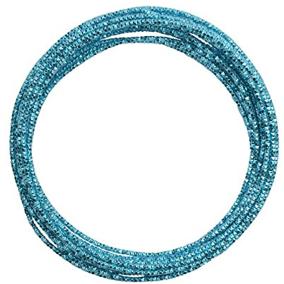 Vaessen Creative 24266-012 Aludraht Prägung Rund Schmuck 2 mm x 5 m, Biegsam Schmuckdraht, Aluminium, 500 x 0.2 x 0.2 cm Turquoise