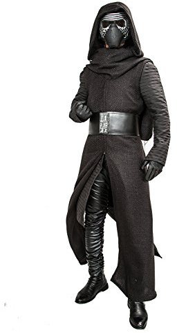 Xcoser Herren Kylo Ren Cosplay Robe Unter-Tunika Handschuhe Schal Gürtel Outfit Kostüm