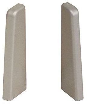 Kronotex Endkappen Links + Rechts Silber Ktex1 Sockelleiste Randleiste Fußleiste