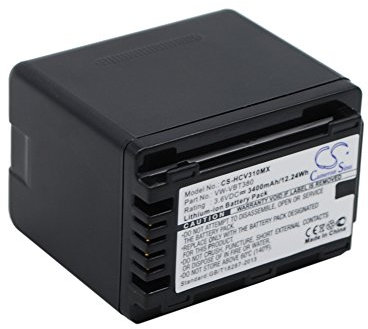 CS-HCV310MX Akku 3400mAh Kompatibel mit [Panasonic] HC-250EB, HC-550EB, HC-727EB, HC-750EB, HC-770EB, HC-989, HC-V110, HC-V110GK, HC-V110MGK, HC-V130, HC-V210, HC-V210GK, HC-V210M, HC-V210MGK, HC-V27