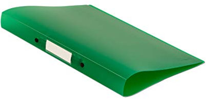 Q-Connect KF02484 Ringbuch - A4, 2-Ring, Dürchmesser 25 mm, grün/klar