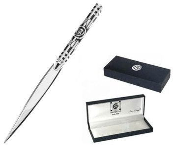 Charles Rennie Mackintosh Ouvre-lettre Motif rose noire